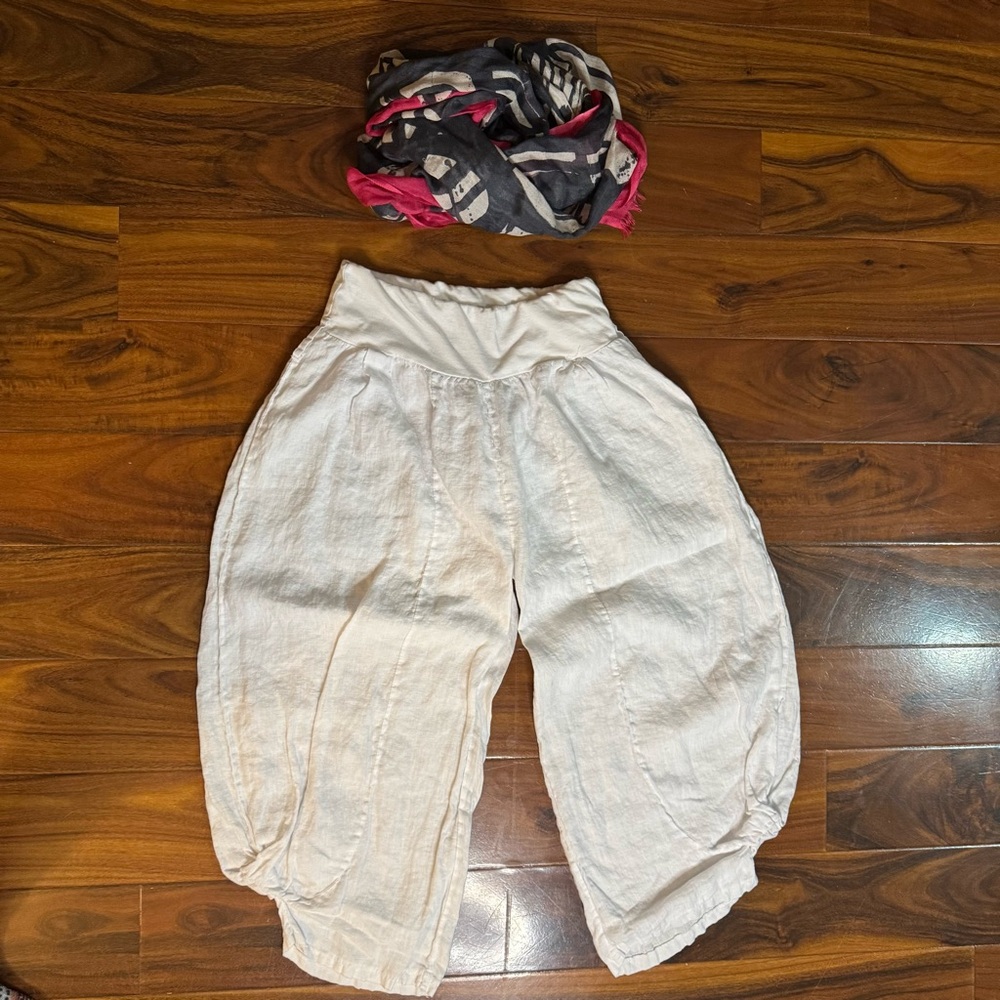 Tempo Paris White Wide Leg Pants